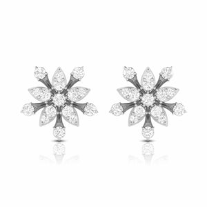 Beautiful Platinum Earrings with Diamonds for Women JL PT E ST 2043