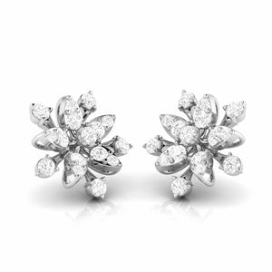 Beautiful Platinum Earrings with Diamonds for Women JL PT E ST 2043