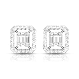 Beautiful Platinum Earrings with Diamonds for Women JL PT E ST 2051  VVS-GH Jewelove.US
