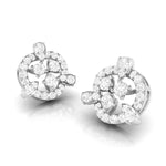 Load image into Gallery viewer, Beautiful Platinum Earrings with Diamonds for Women JL PT E ST 2058
