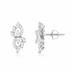 Load image into Gallery viewer, Beautiful Platinum Earrings with Diamonds for Women JL PT E ST 2059
