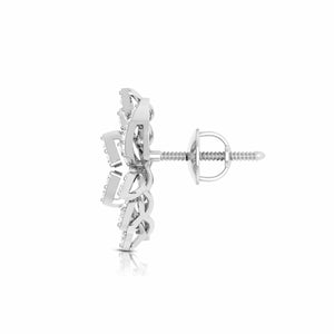Beautiful Platinum Earrings with Diamonds for Women JL PT E ST 2059
