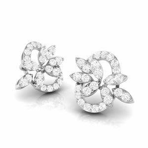 Beautiful Platinum Earrings with Diamonds for Women JL PT E ST 2060   Jewelove.US
