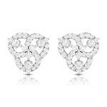 Load image into Gallery viewer, Beautiful Platinum Earrings with Diamonds for Women JL PT E ST 2061
