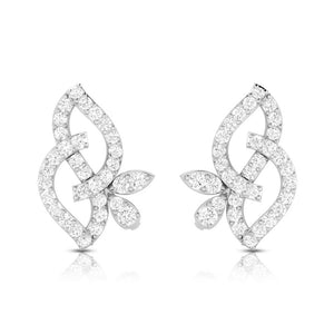 Beautiful Platinum Earrings with Diamonds for Women JL PT E ST 2063
