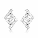 Load image into Gallery viewer, Beautiful Platinum Earrings with Diamonds for Women JL PT E ST 2064

