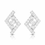 Load image into Gallery viewer, Beautiful Platinum Earrings with Diamonds for Women JL PT E ST 2064
