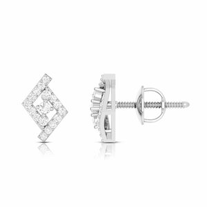 Beautiful Platinum Earrings with Diamonds for Women JL PT E ST 2064