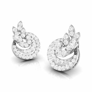 Beautiful Platinum Earrings with Diamonds for Women JL PT E ST 2065