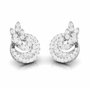 Beautiful Platinum Earrings with Diamonds for Women JL PT E ST 2065