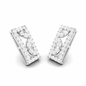 Beautiful Platinum Earrings with Diamonds for Women JL PT E ST 2069