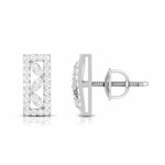 Load image into Gallery viewer, Beautiful Platinum Earrings with Diamonds for Women JL PT E ST 2069
