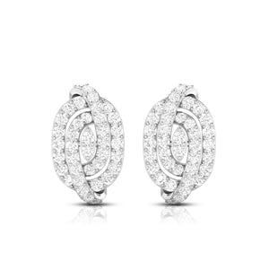 Beautiful Platinum Earrings with Diamonds for Women JL PT E ST 2072   Jewelove.US