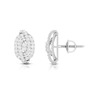 Beautiful Platinum Earrings with Diamonds for Women JL PT E ST 2072   Jewelove.US