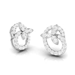 Load image into Gallery viewer, Beautiful Platinum Earrings with Diamonds for Women JL PT E ST 2090
