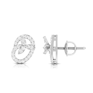 Beautiful Platinum Earrings with Diamonds for Women JL PT E ST 2090   Jewelove.US
