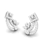 Load image into Gallery viewer, Beautiful Platinum Earrings with Diamonds for Women JL PT E ST 2093   Jewelove.US

