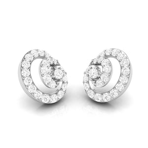 Beautiful Platinum Earrings with Diamonds for Women JL PT E ST 2100  VVS-GH Jewelove.US