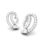 Load image into Gallery viewer, Beautiful Platinum Earrings with Diamonds for Women JL PT E ST 2102   Jewelove.US
