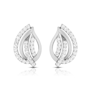 Beautiful Platinum Earrings with Diamonds for Women JL PT E ST 2103  VVS-GH Jewelove.US