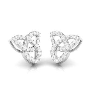 Beautiful Platinum Earrings with Diamonds for Women JL PT E ST 2104
