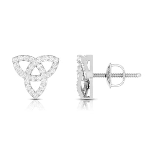 Beautiful Platinum Earrings with Diamonds for Women JL PT E ST 2104