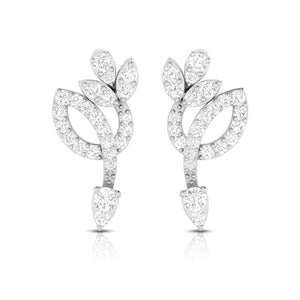 Beautiful Platinum Earrings with Diamonds for Women JL PT E ST 2105  VVS-GH Jewelove.US