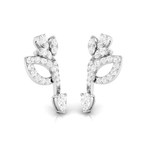 Beautiful Platinum Earrings with Diamonds for Women JL PT E ST 2105   Jewelove.US