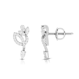Beautiful Platinum Earrings with Diamonds for Women JL PT E ST 2105   Jewelove.US