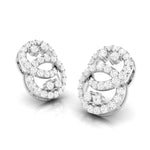 Load image into Gallery viewer, Beautiful Platinum Earrings with Diamonds for Women JL PT E ST 2106
