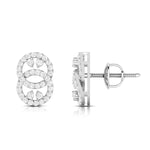 Load image into Gallery viewer, Beautiful Platinum Earrings with Diamonds for Women JL PT E ST 2106
