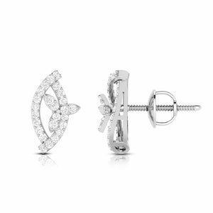 Beautiful Platinum Earrings with Diamonds for Women JL PT E ST 2107