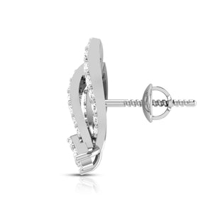 Beautiful Platinum Earrings with Diamonds JL PT E ST 2201