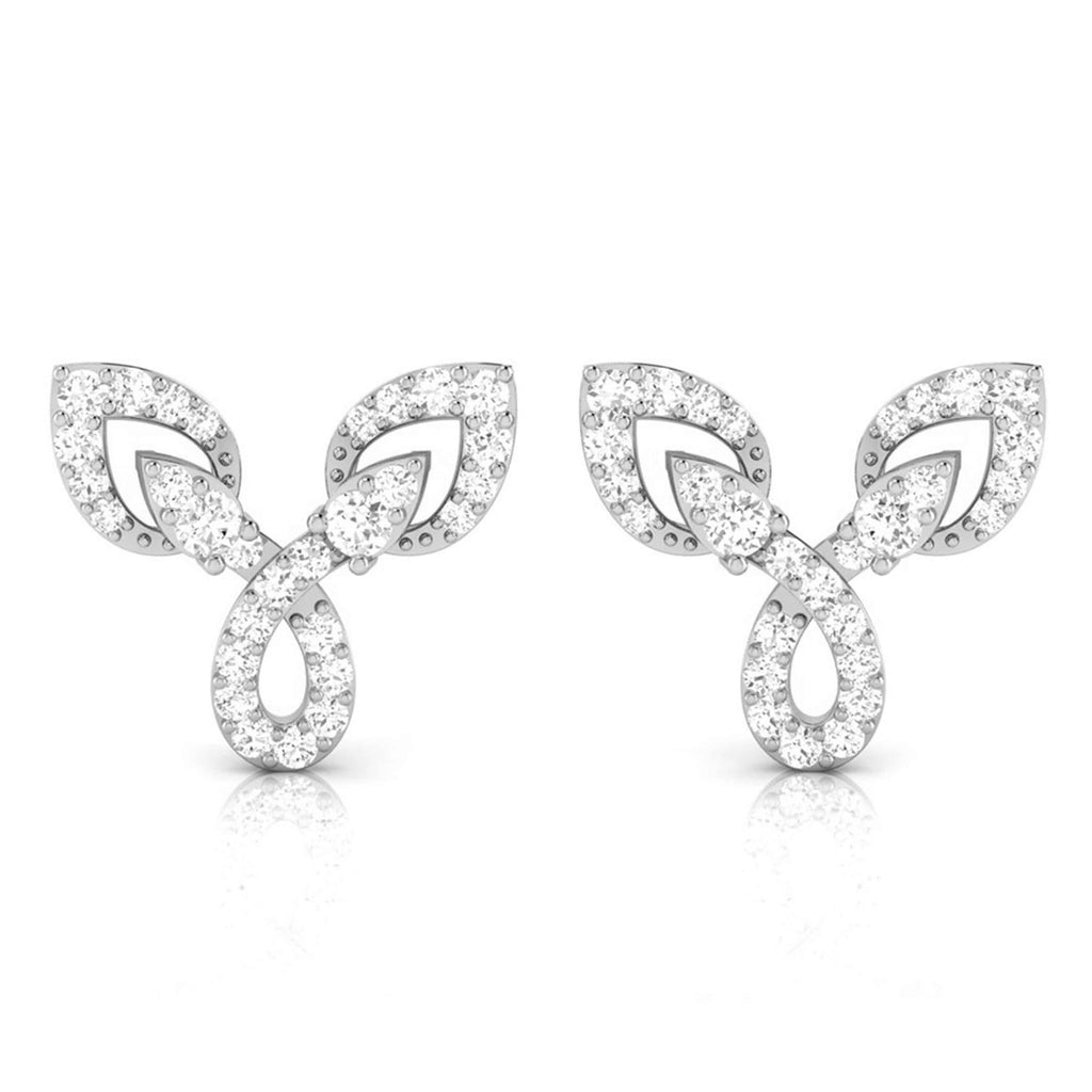 Beautiful Platinum Earrings with Diamonds JL PT E ST 2208  VVS-GH Jewelove.US