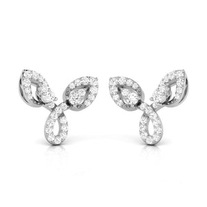 Beautiful Platinum Earrings with Diamonds JL PT E ST 2208   Jewelove.US