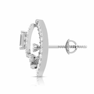 Platinum Earrings with Diamonds JL PT E ST 2213
