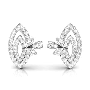 Platinum Earrings with Diamonds JL PT E ST 2215