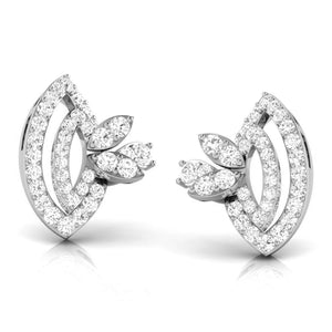 Platinum Earrings with Diamonds JL PT E ST 2215