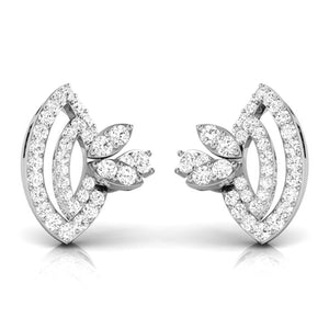 Platinum Earrings with Diamonds JL PT E ST 2215
