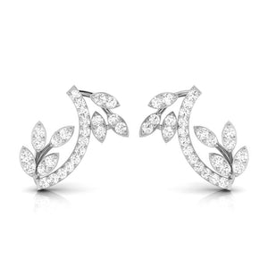 Platinum Earrings with Diamonds JL PT E ST 2216