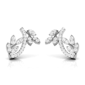 Platinum Earrings with Diamonds JL PT E ST 2216