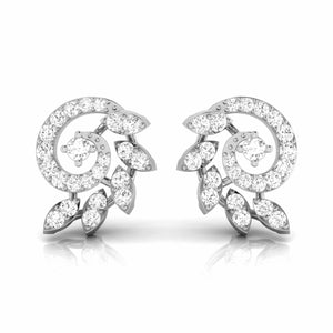 Platinum Earrings with Diamonds JL PT E ST 2217