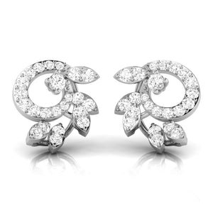 Platinum Earrings with Diamonds JL PT E ST 2217