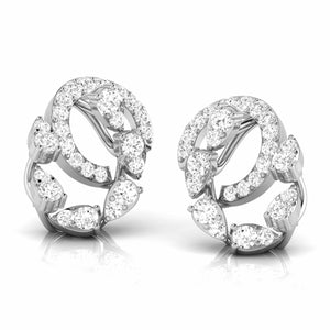 Platinum Earrings with Diamonds JL PT E ST 2218
