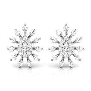 Beautiful Platinum Earrings with Diamonds JL PT E ST 2219  VVS-GH Jewelove.US