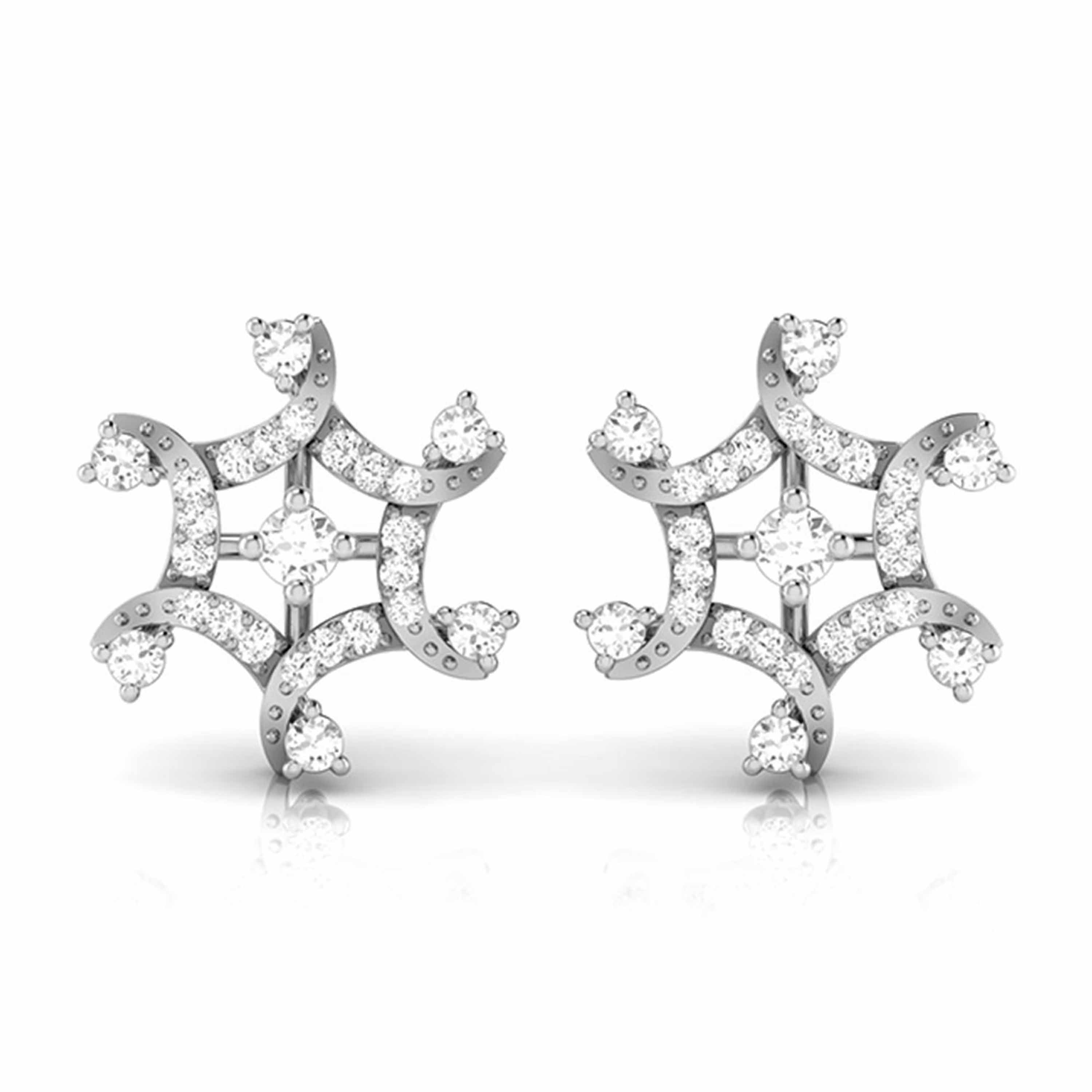 Platinum Earrings with Diamonds JL PT E ST 2221  VVS-GH Jewelove.US