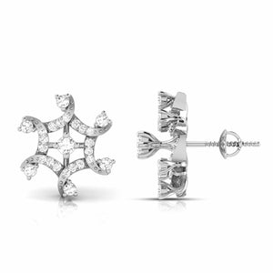Platinum Earrings with Diamonds JL PT E ST 2221   Jewelove.US