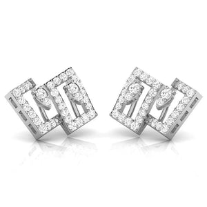 Platinum Earrings with Diamonds JL PT E ST 2222   Jewelove.US