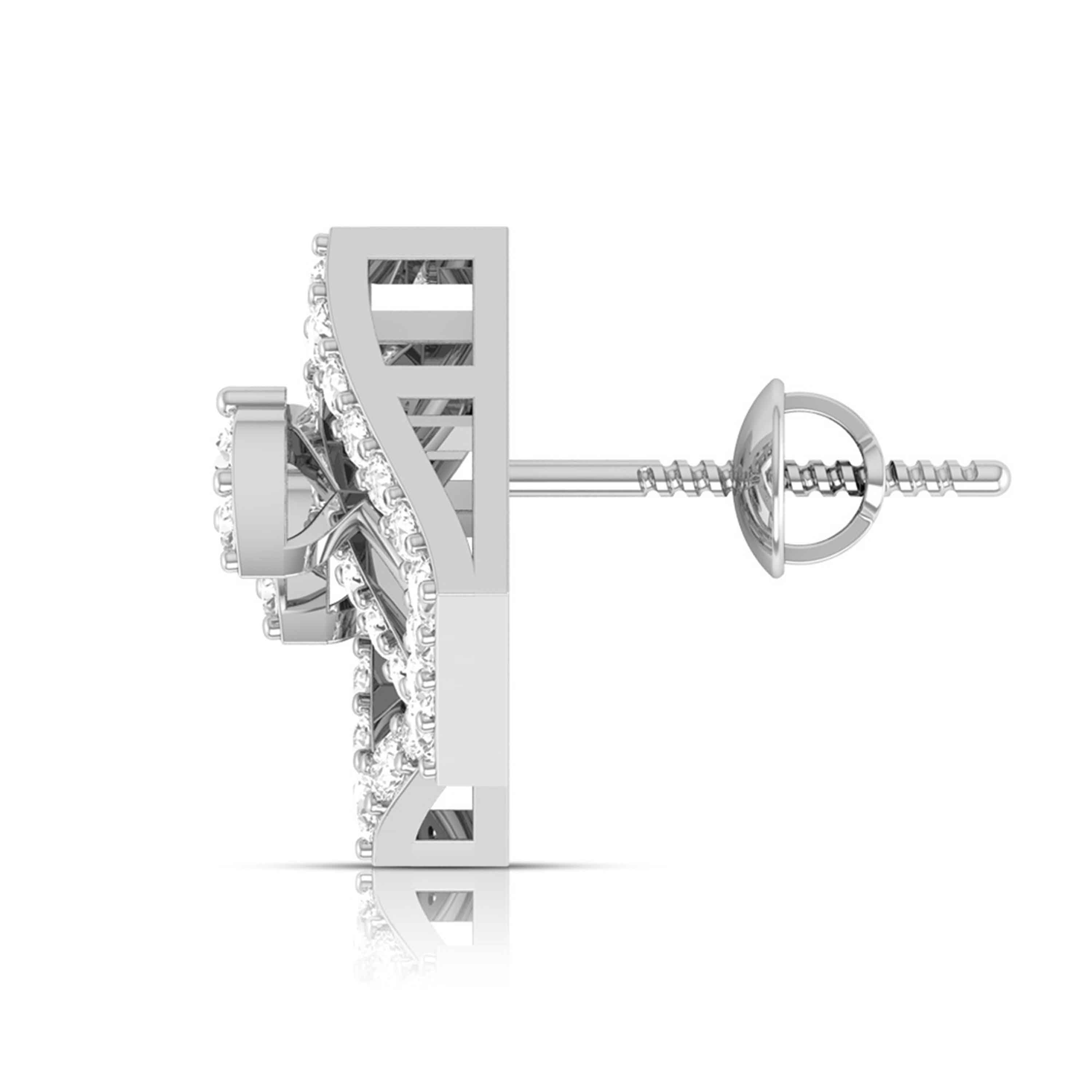 Platinum Earrings with Diamonds JL PT E ST 2222   Jewelove.US