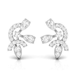 Platinum Earrings with Diamonds JL PT E ST 2223